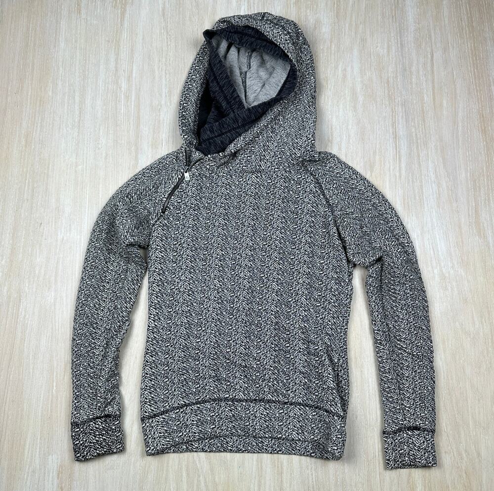 Maison Scotch Casual Funnel Neck Double Hood Hoodie Pullover Sweater Size 2 US 6